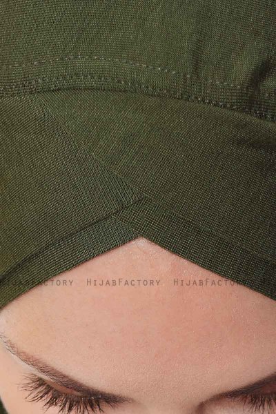 Mia - Khaki Al Amira One-Piece Hijab - Ecardin