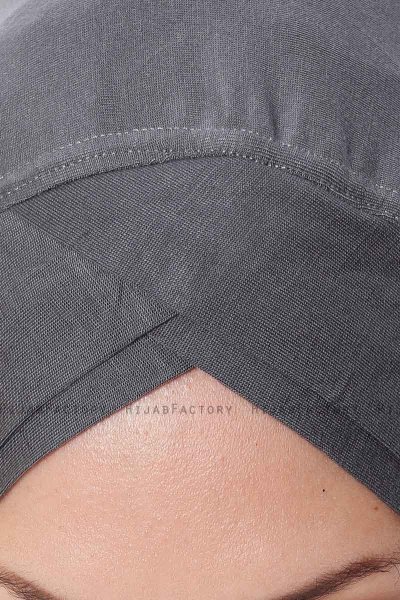Mia - Donker Grijs Al Amira One-Piece Hijab - Ecardin