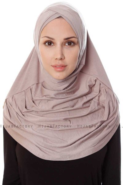 Mia - Steen Grijs Al Amira One-Piece Hijab - Ecardin