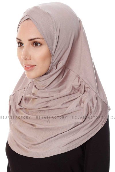 Mia - Steen Grijs Al Amira One-Piece Hijab - Ecardin