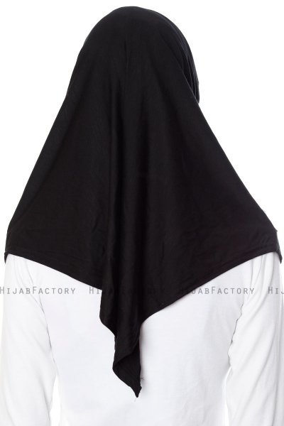Mia - Svart Al Amira One-Piece Hijab - Ecardin