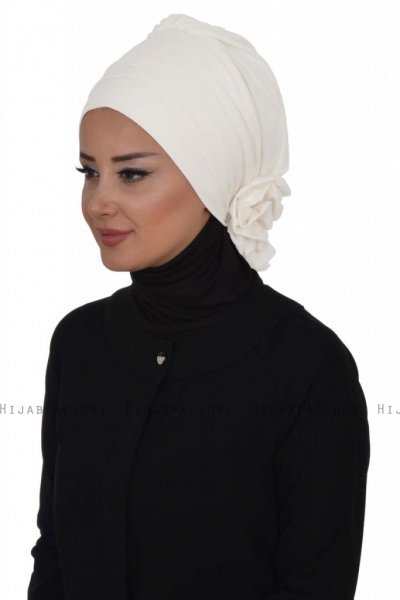 Monica - Wit Katoen Turban - Ayse Turban