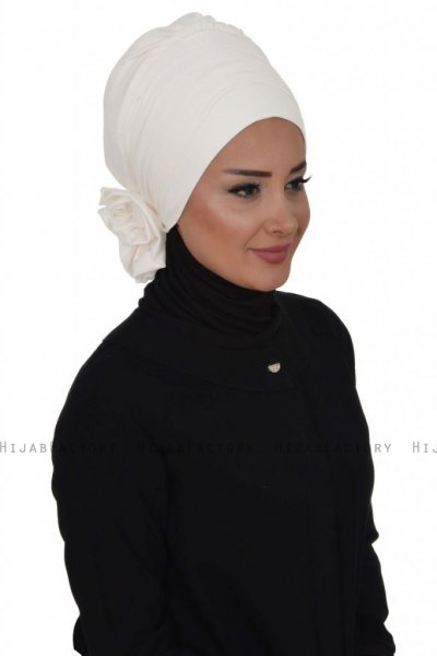 Monica - Wit Katoen Turban - Ayse Turban