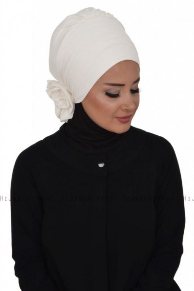 Monica - Wit Katoen Turban - Ayse Turban