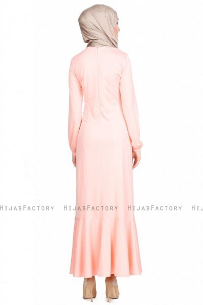 Nadia Gammelrosa Klänning Med Volang Miss Halima 280236d