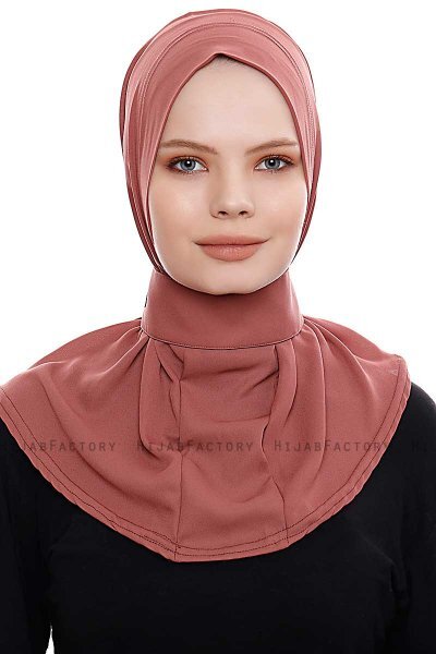 Narin - Clay Praktisch One Piece Crepe Hijab