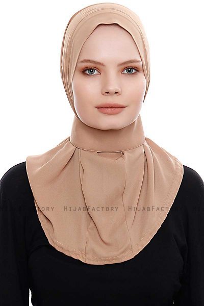 Narin - Gold Praktisch One Piece Crepe Hijab