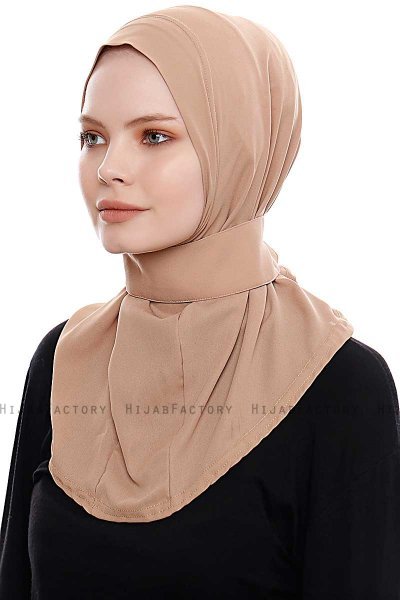Narin - Gold Praktisch One Piece Crepe Hijab