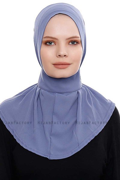 Narin - Indigo Praktisch One Piece Crepe Hijab