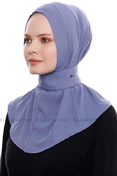 Narin - Indigo Praktisch One Piece Crepe Hijab