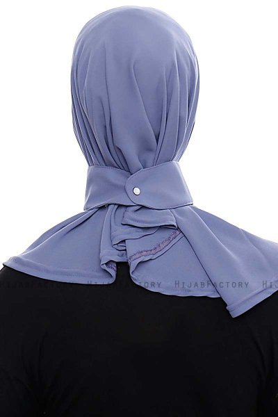 Narin - Indigo Praktisch One Piece Crepe Hijab