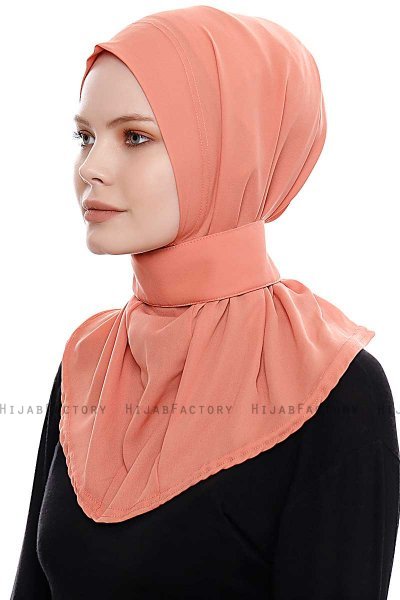 Narin - Zalm Praktisch One Piece Crepe Hijab