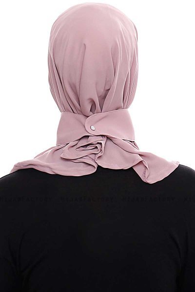 Narin - Donker Roze Praktisch One Piece Crepe Hijab