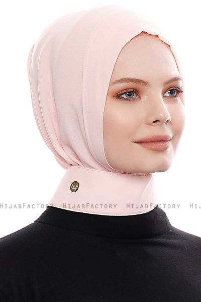 Narin - Roze Praktisch One Piece Crepe Hijab