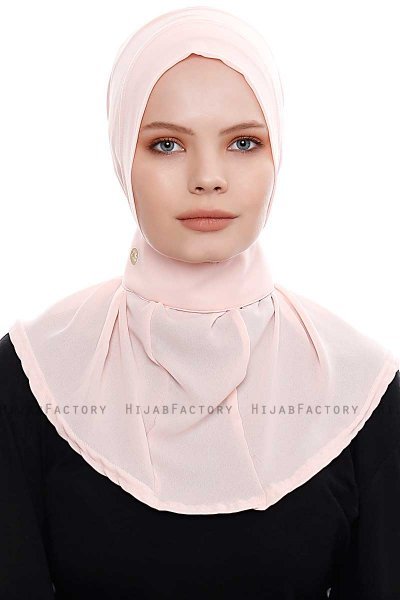 Narin - Roze Praktisch One Piece Crepe Hijab