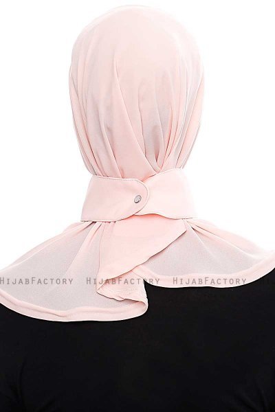 Narin - Roze Praktisch One Piece Crepe Hijab