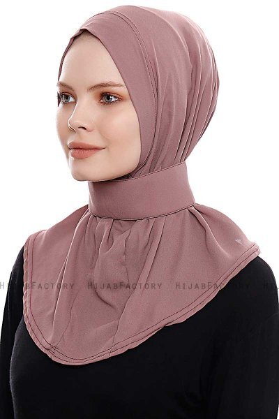 Narin - Rose Pink Praktisch One Piece Crepe Hijab