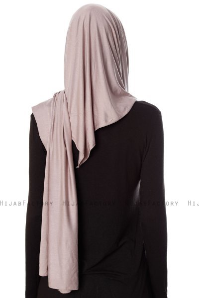 Naz - Steen Grijs & Oudroze Praktisch One Piece Hijab - Ecardin