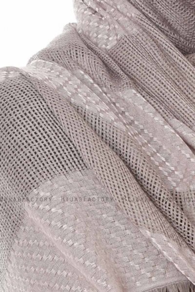 Necla - Grijze Twee Gekleurde Hijab - Özsoy