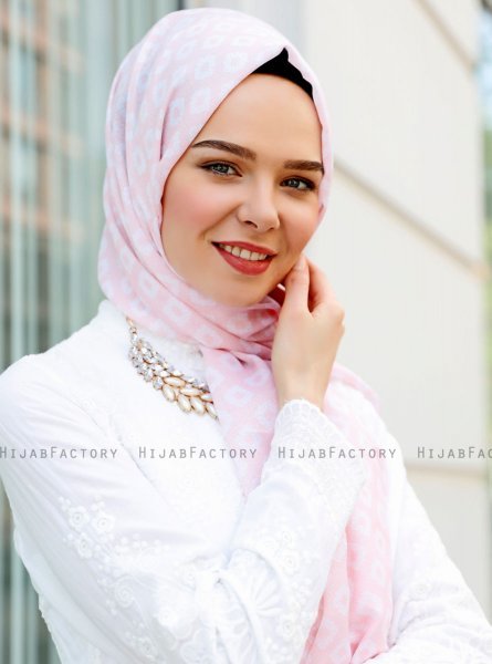 Nesrin - Roze Gevormde hijab - Sal Evi