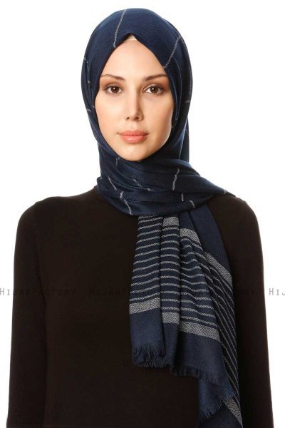 Nihal - Marineblauw Hijab - Özsoy