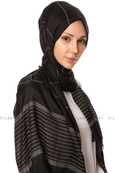 Nihal - Zwart Hijab - Özsoy