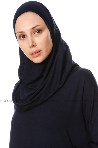 Nisa - Marineblauw Gebedsjurk - Miss Halima