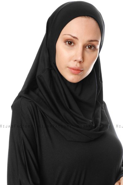 Nisa - Zwart Gebedsjurk - Miss Halima