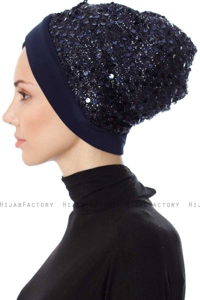 Nurten - Marineblauw Turban