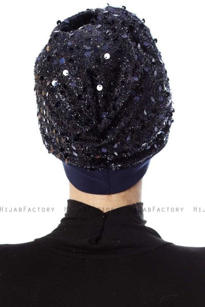 Nurten - Marineblauw Turban