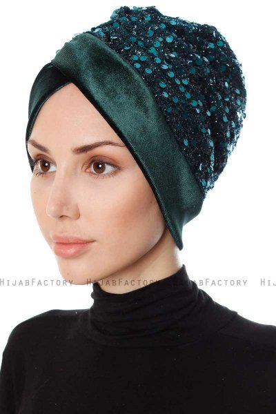Nurten - Donkergroen Turban