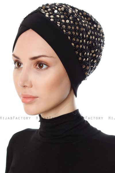 Nurten - Zwart & Gold Turban