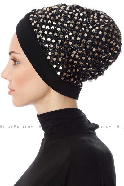 Nurten - Zwart & Gold Turban
