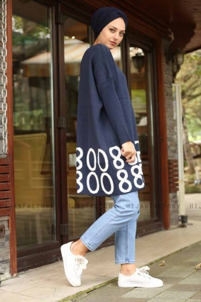 Nylah - Marineblauw Tuniek - Lysa Studio