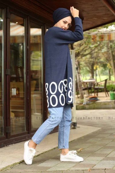 Nylah - Marineblauw Tuniek - Lysa Studio