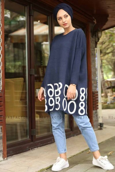 Nylah - Marineblauw Tuniek - Lysa Studio