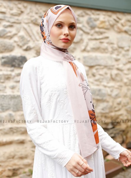 Pariza - Bruin Blad Gevormde Hijab