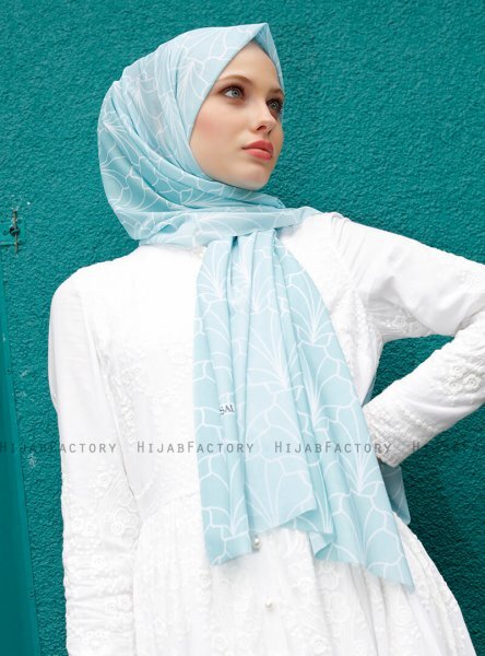 Pariza - Licht Groen Gevormde Hijab