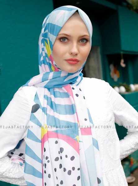 Pariza - Turkoois Gevormde Hijab
