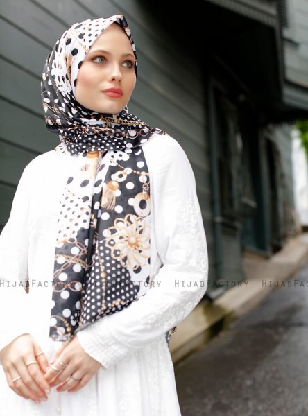 Pariza - Zwart Gevormde Hijab