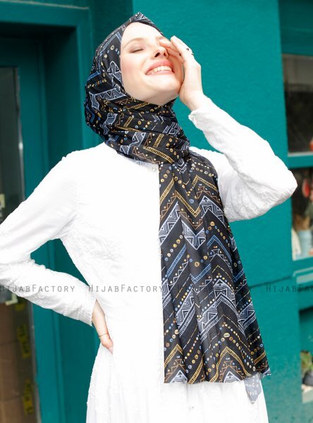 Pariza - Zwart Cirkel Gevormde Hijab