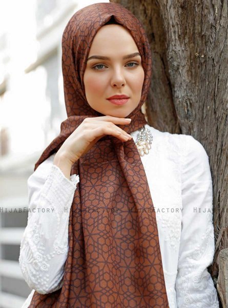 Pareesa - Bruin Gevormde hijab - Sal Evi