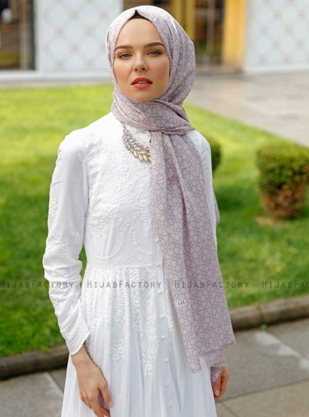 Pareesa - Taupe Gevormde Hijab - Sal Evi