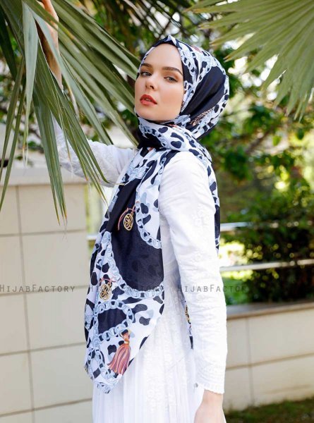 Peridot - Grijs Gevormde Hijab - Sal Evi