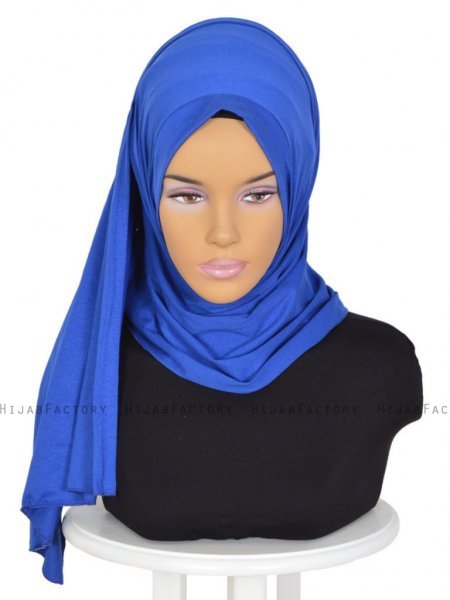 Pia Blå Praktisk Hijab Ayse Turban 321413-1