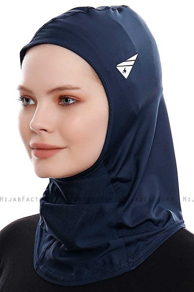 Pinar - Marineblauw Sport Hijab - Ecardin