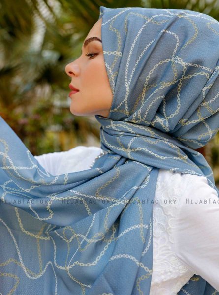 Pola - Grijs Gevormde Hijab - Sal Evi