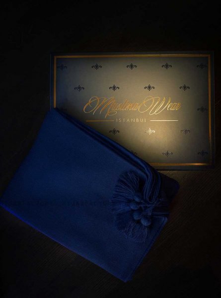 Queen Marinblå Hijab Sjal Muslima Wear 310102b