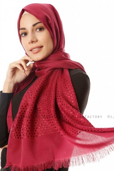 Reyhan - Donkere Fuchsia Hijab - Özsoy