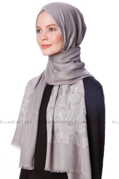 Roshan - Grijs Hijab - Özsoy